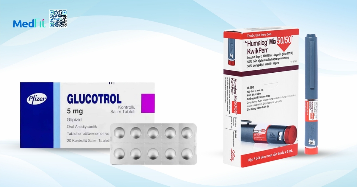 Mối liên quan giữa béo phì và đái tháo đường 15 thuốc thuộc nhóm sulfonylurea (bên trái) và insulin (bên phải)