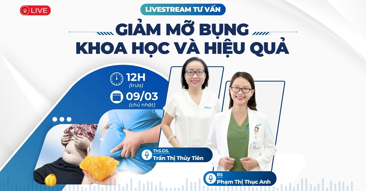 livestream giảm mỡ bụng khoa học và hiệu quả