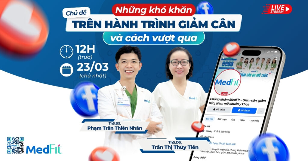 livestream những khó khăn trên hành trình giảm cân
