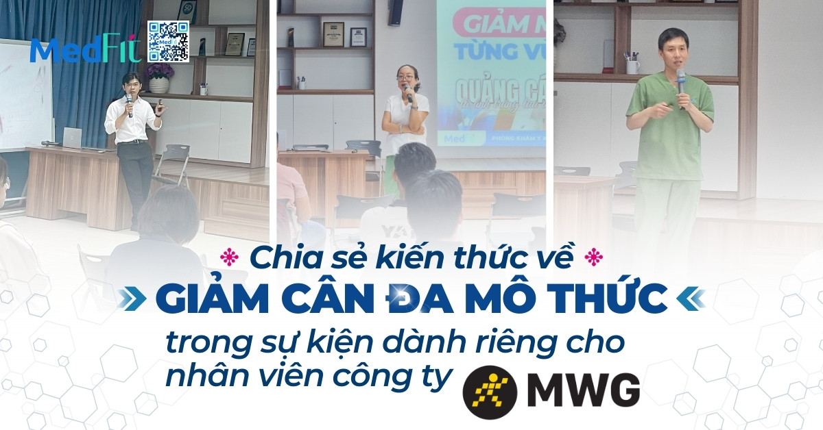 medfit chia sẻ kiến thức về giảm cân đa mô thức tại sự kiện dành cho nhân viên công ty mwg