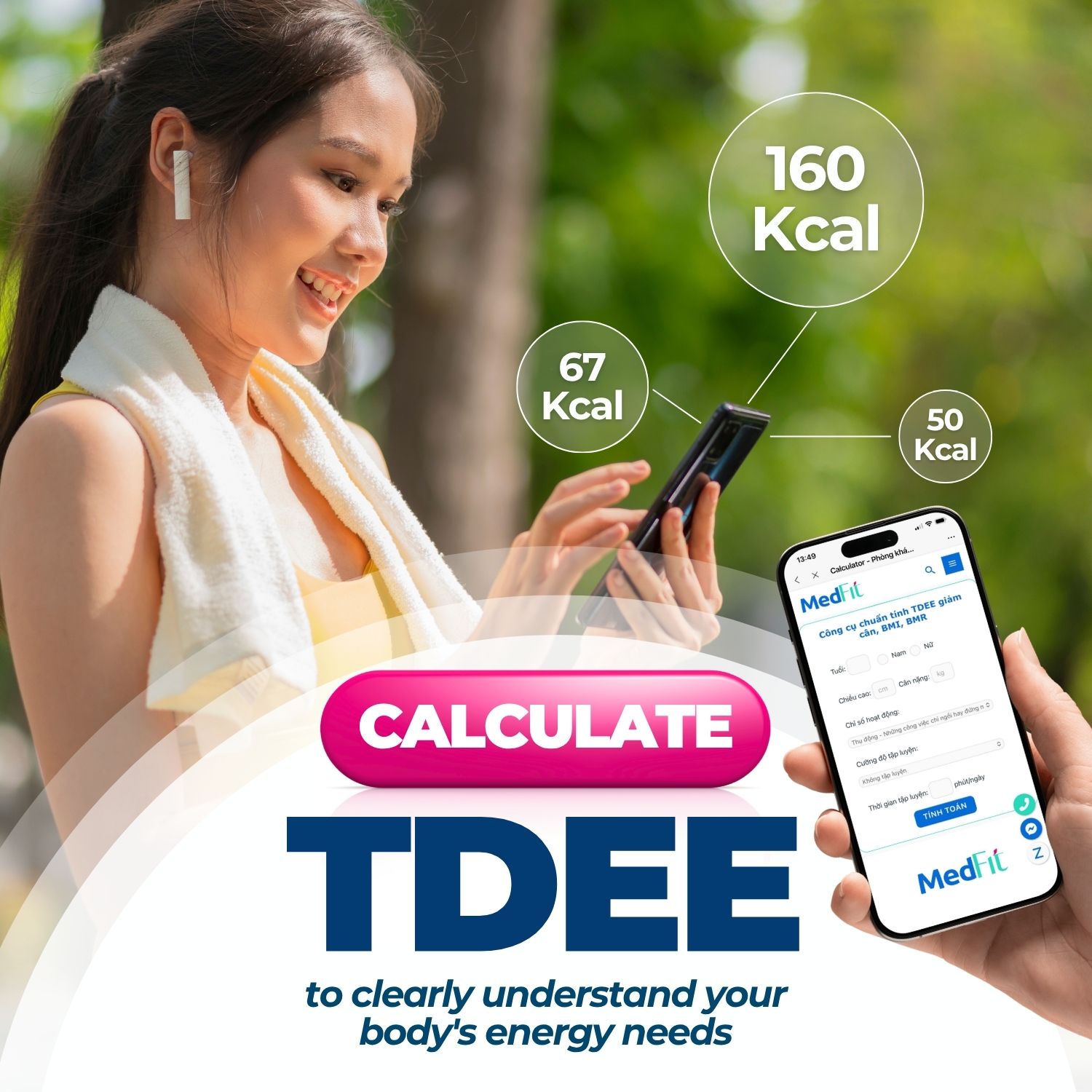 Banner tính TDEE - Mobile