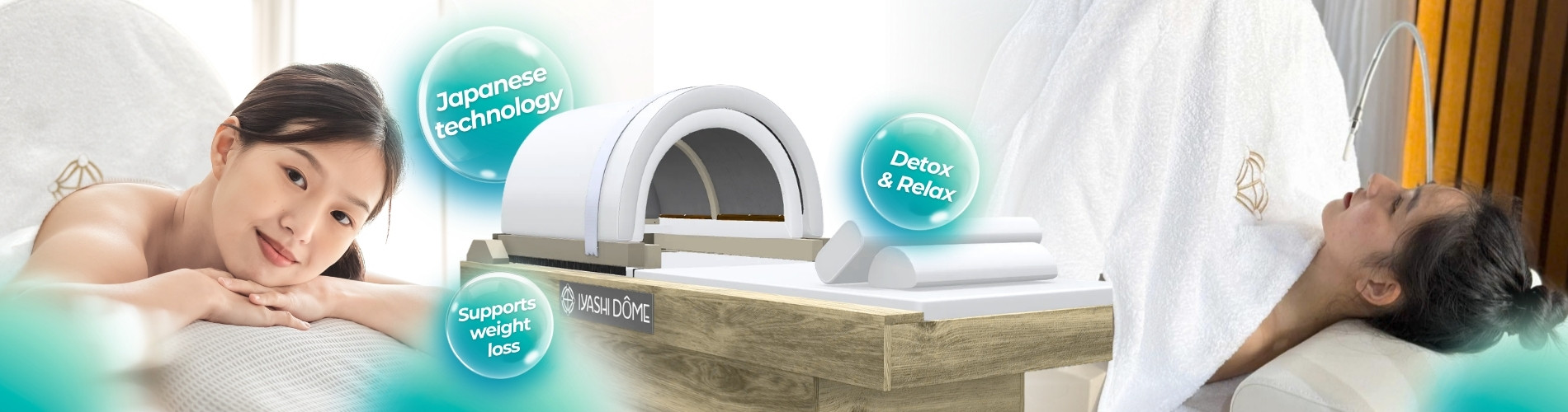 Banner con - LDP giường hồng ngoại Iyashi Dome - EN - PC
