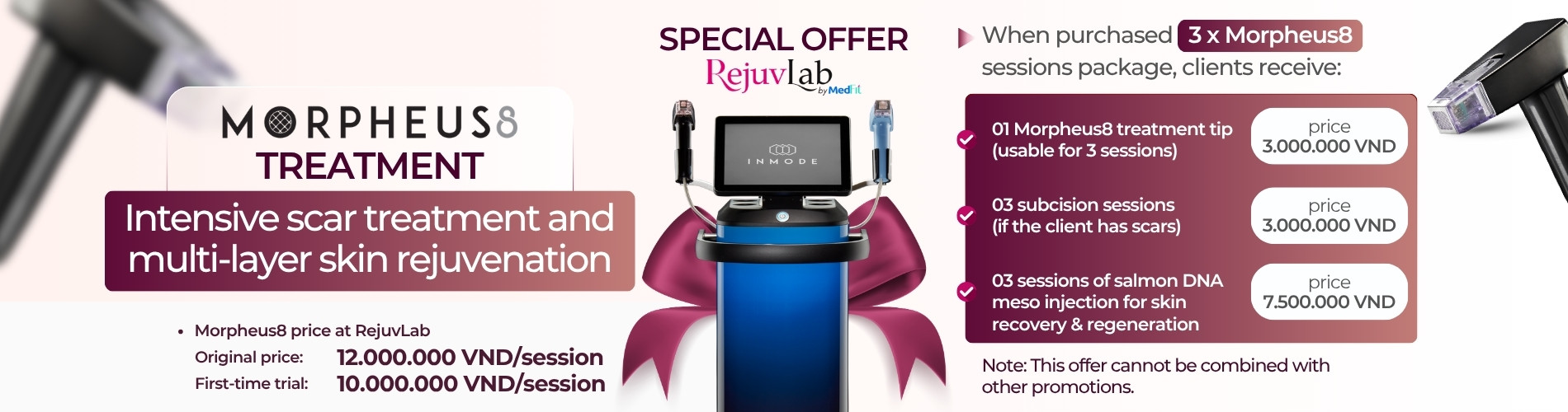 Banner ưu đãi RejuvLab - LDP Morpheus8 - LDP Trị sẹo rỗ tiếng anh Banner ưu đãi RejuvLab - LDP Morpheus8 - LDP Trị sẹo rỗ tiếng anh